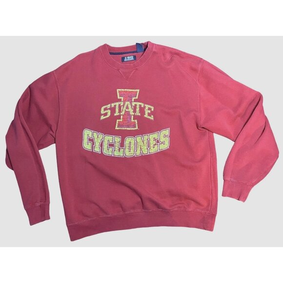 Iowa State Cyclones Red Crew Neck Sweatshirt Mens Size XL By Big Cotton Gear - Picture 1 of 14